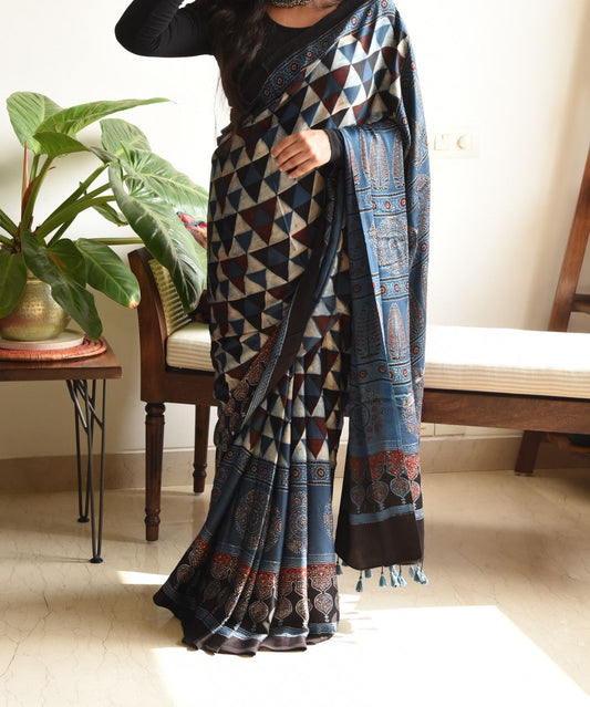 Soft Chanderi Cotton with Digital Print and Running Blouse -Code DF 221 Madhulikha