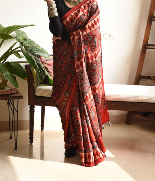 Soft Chanderi Cotton with Digital Print and Running Blouse -Code DF 221 Madhulikha