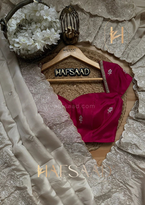 Celebrity style new arrival pure HO Fabric Rich Look Coding Embroidery