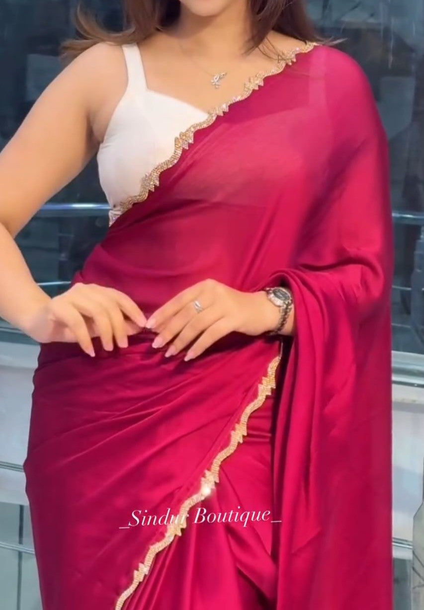 Most Popular DF -7 -Diamond Cut work  Rich and Elegant Look Pure Rangoli fabric