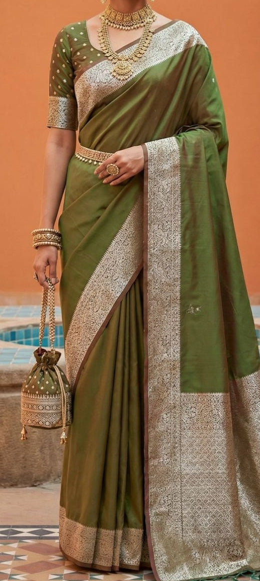 Soft Premium Banarasi silk Fabric Saree