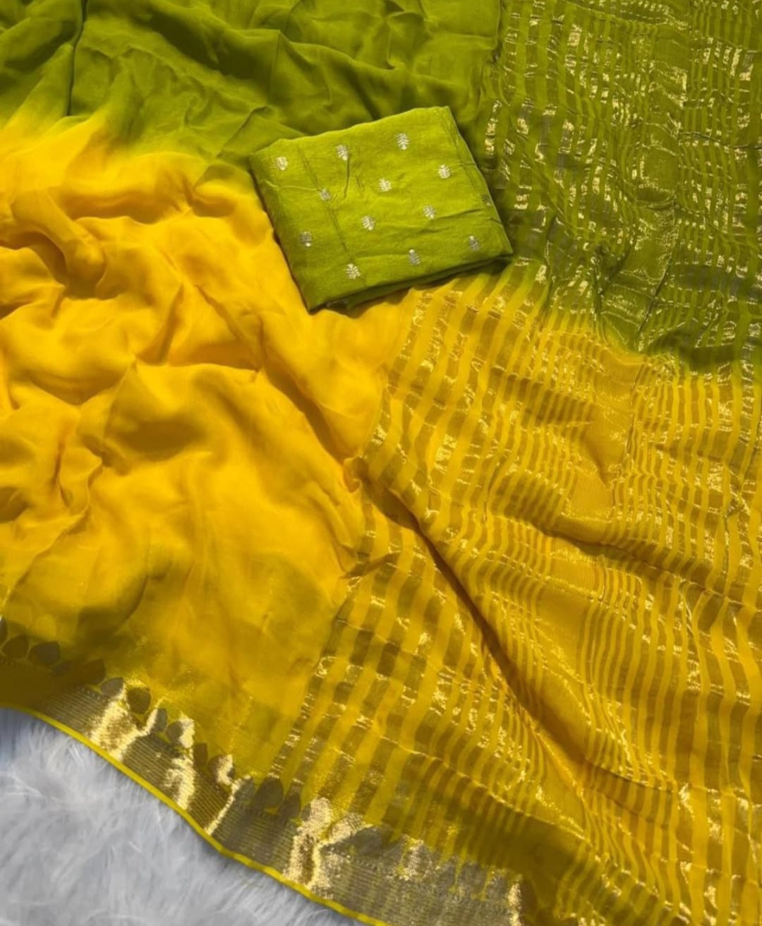 Viscose Georgette Shaded Saree