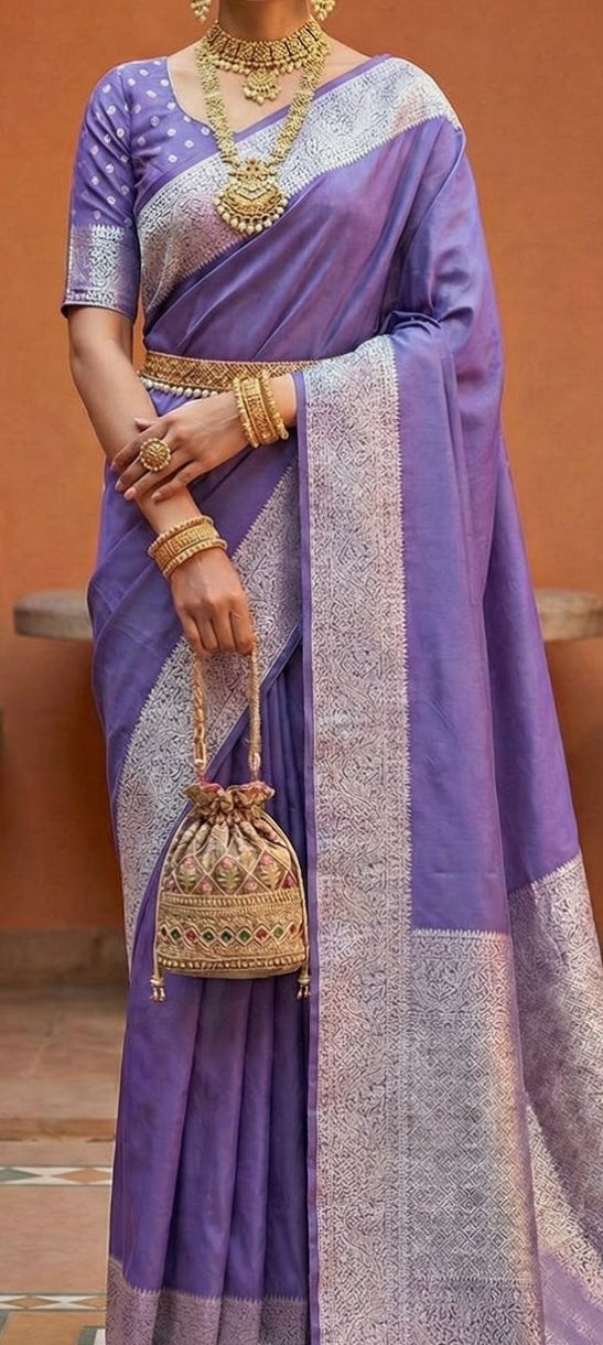 Soft Premium Banarasi Silk Fabric Saree