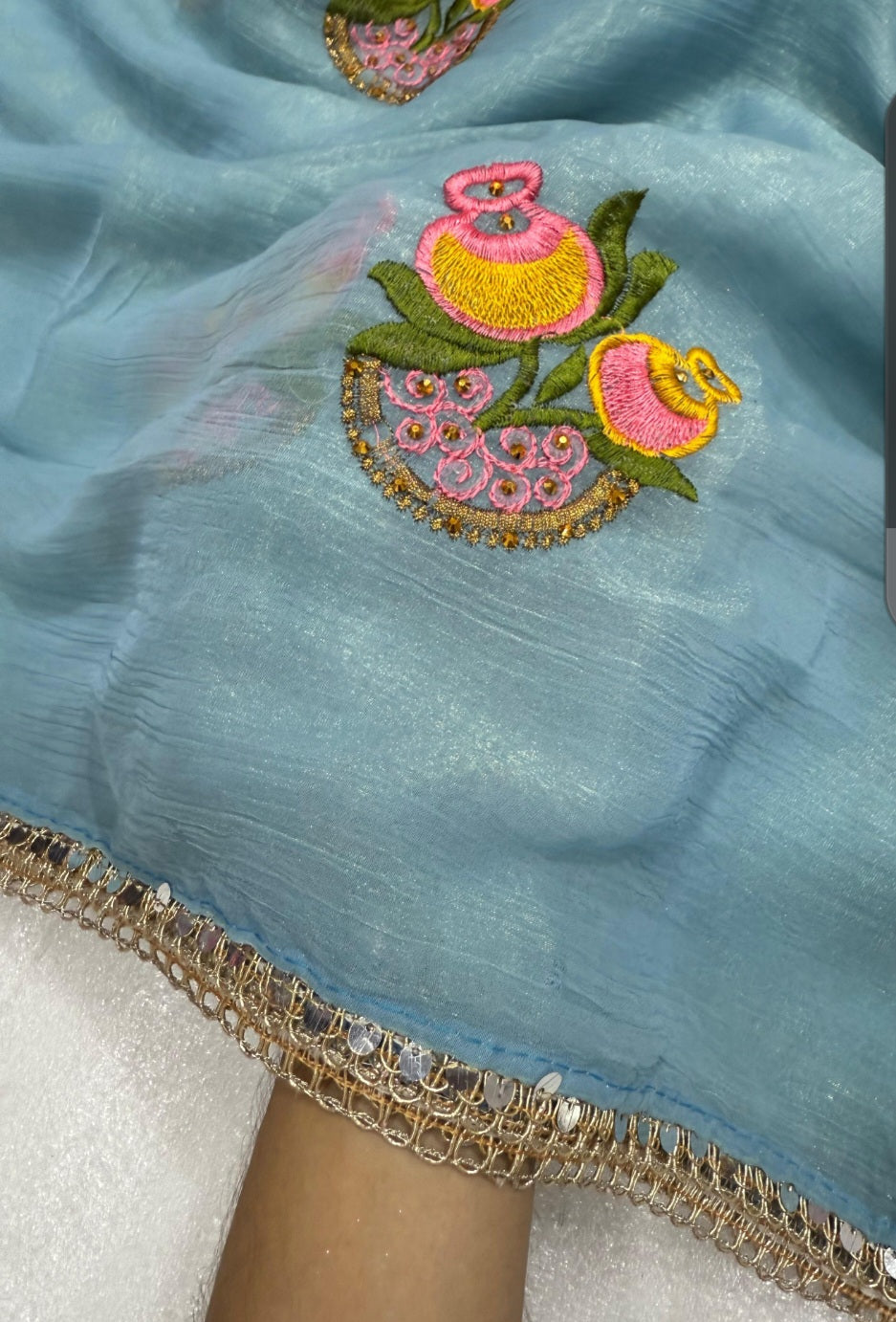 Kriyansh - Soft Sona Crush Fabric