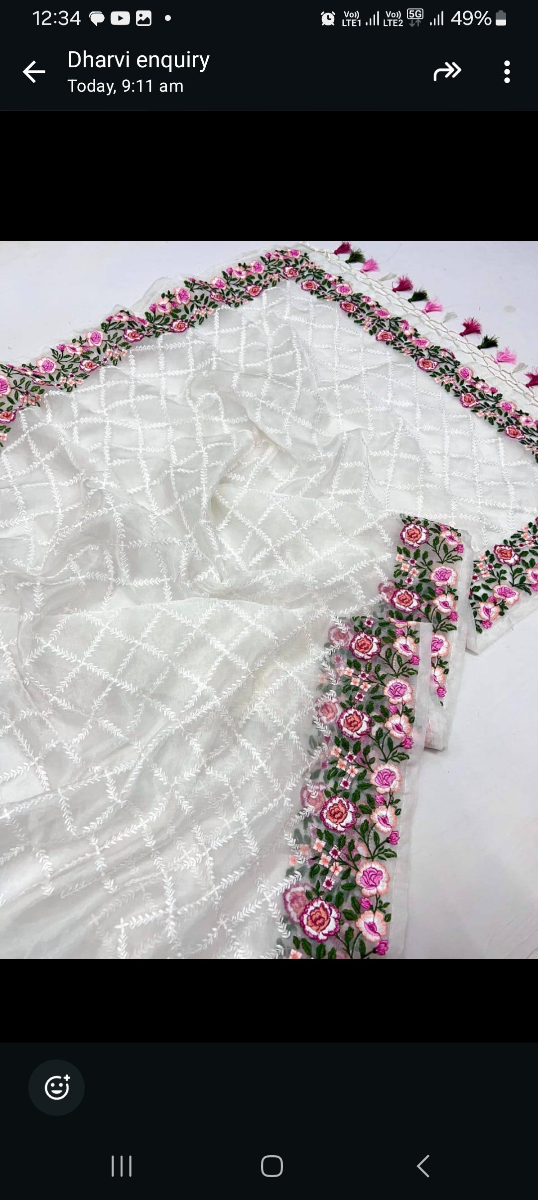 Pure Organza Saree